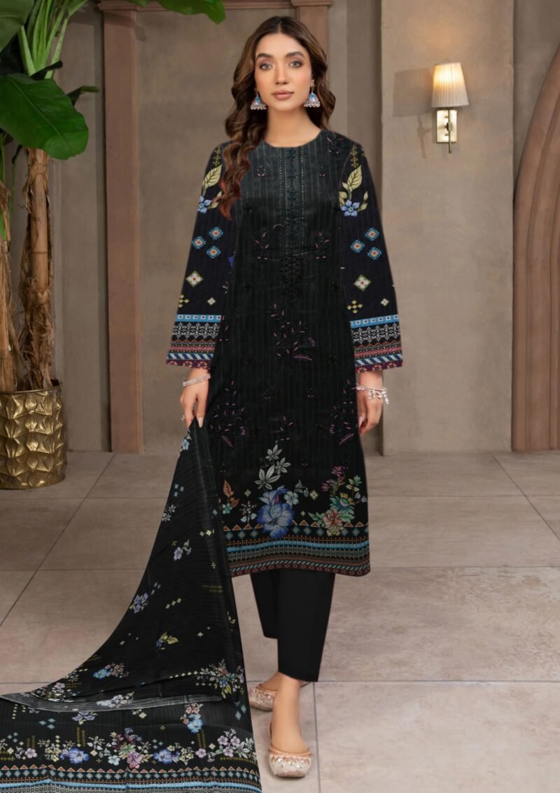 Lawn Digital Print With Same Dupatta 3 Piece