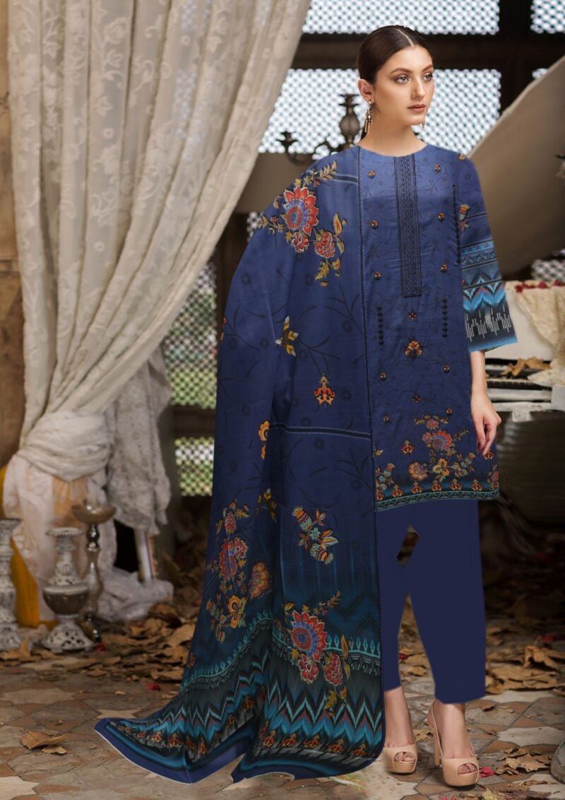 Lawn Digital Print With Same Dupatta 3 Piece