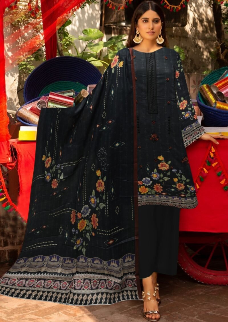 Lawn Digital Print With Same Dupatta 3 Piece