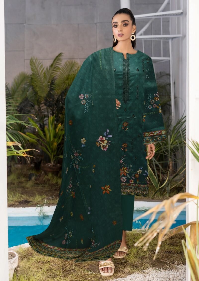 Lawn Digital Print With Same Dupatta 3 Piece