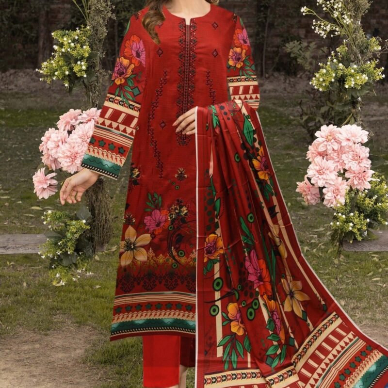 Viscose Bana Dora With Same Trouser 3 piece