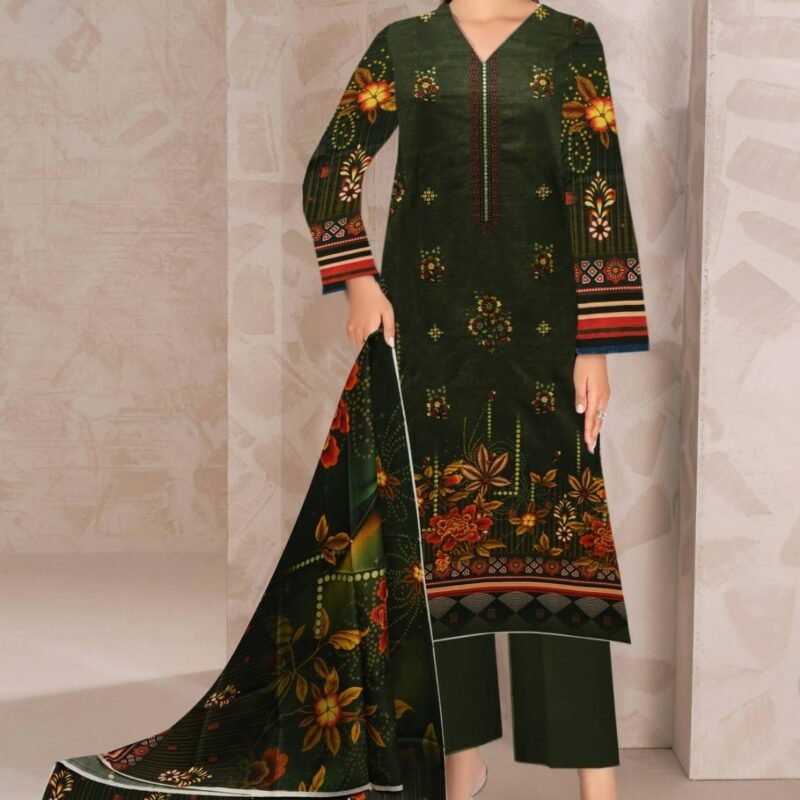 Viscose Bana Dora With Same Trouser 3 piece