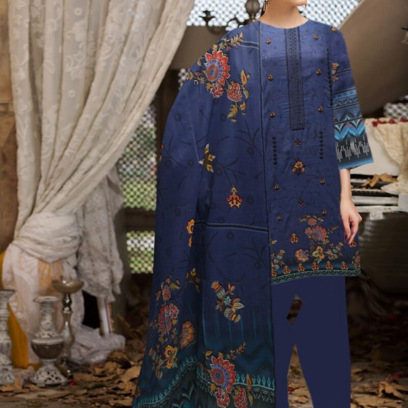 Lawn Digital Print With Same Dupatta 3 Piece