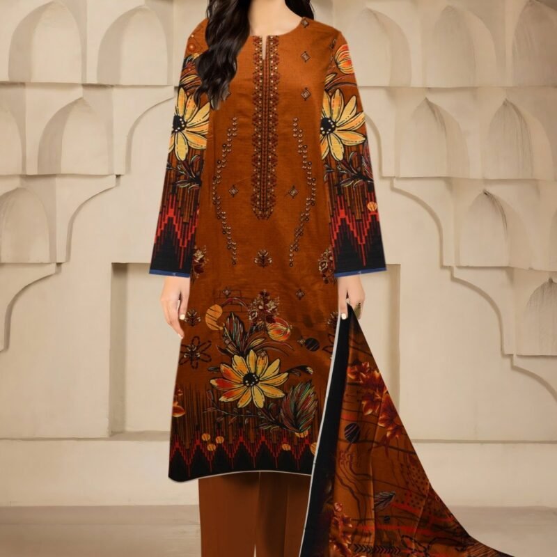 Viscose Bana Dora With Same Trouser 3 piece
