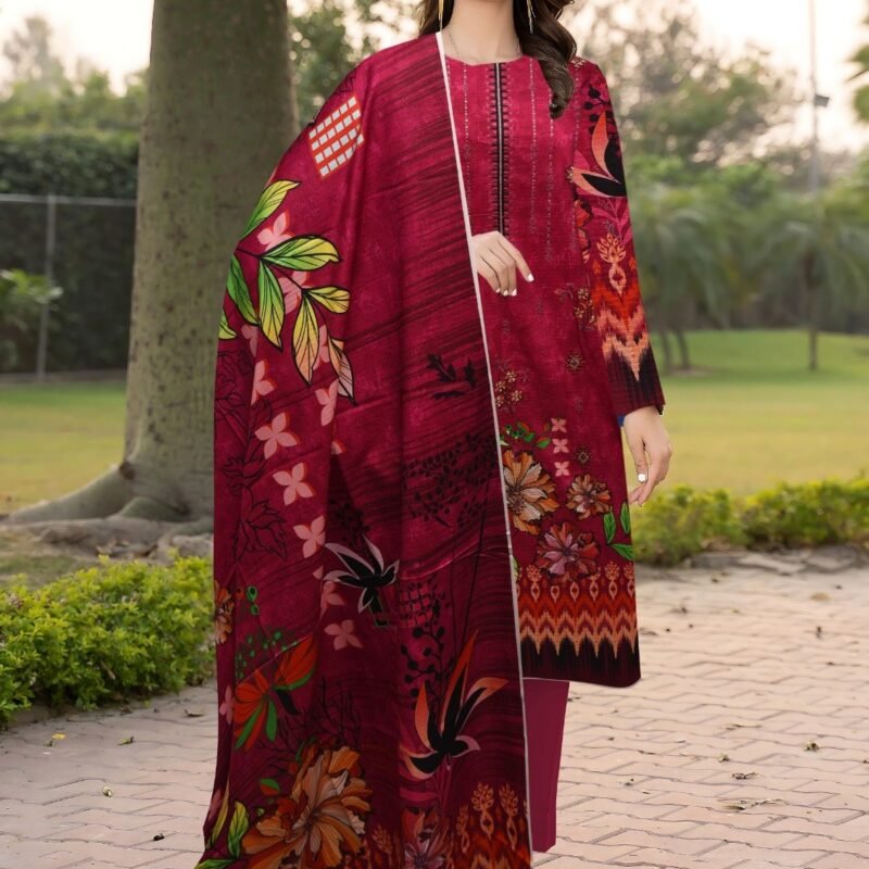 Viscose Bana Dora With Same Trouser 3 piece