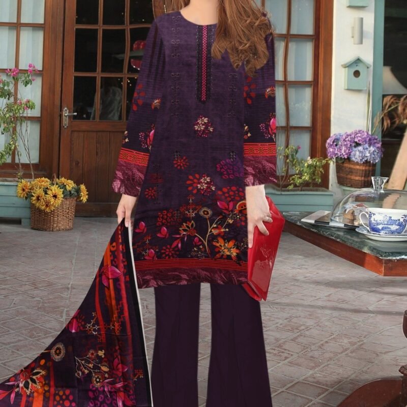 Viscose Bana Dora With Same Trouser 3 piece