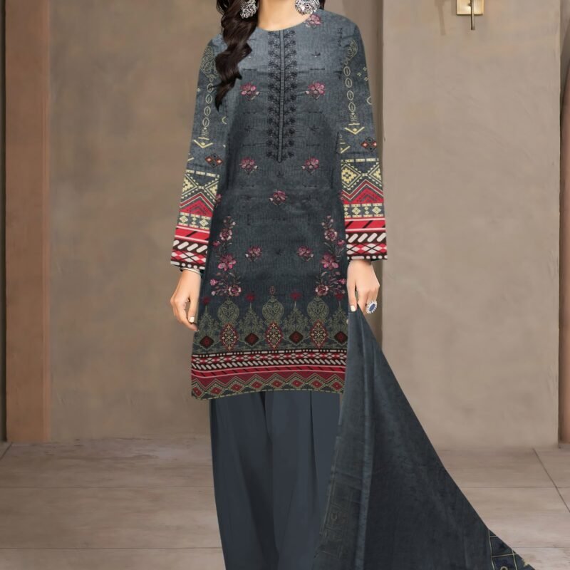 Jacquard Barosha With Barosha Dupatta 3 piece
