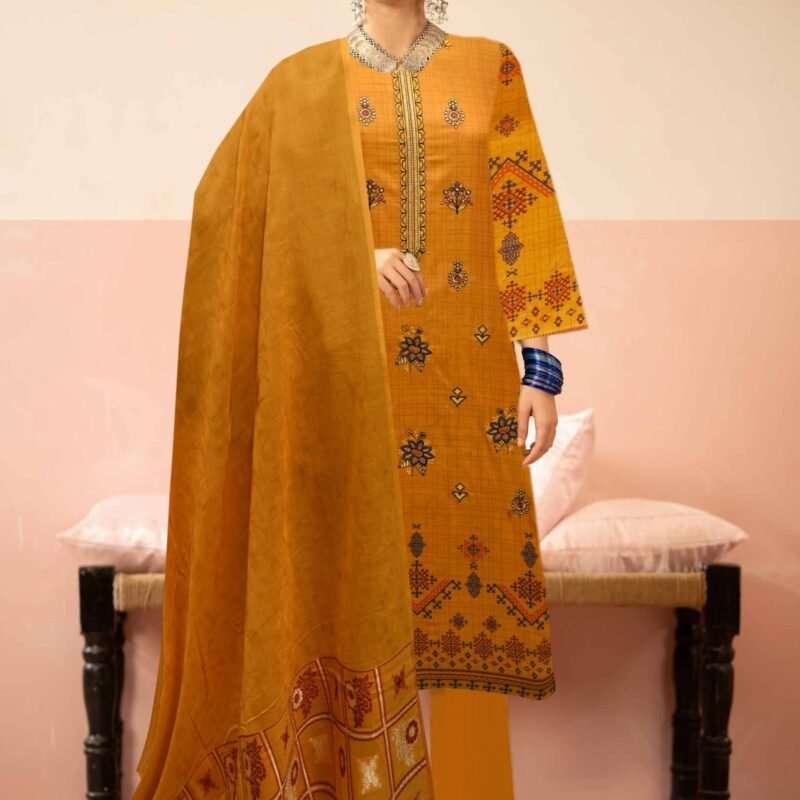 Jacquard Barosha With Barosha Dupatta 3 piece