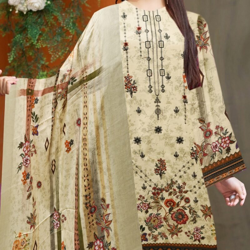 Jacquard Barosha With Barosha Dupatta 3 piece