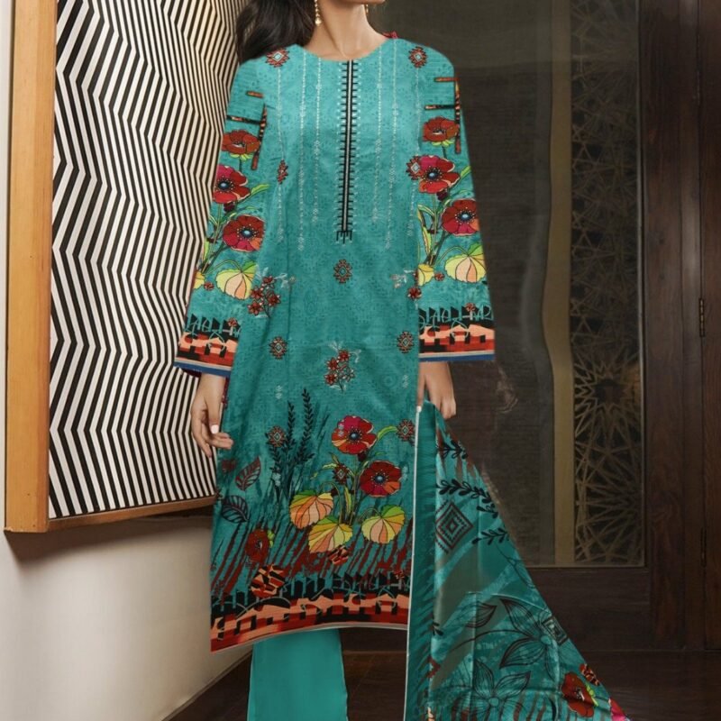 Viscose Bana Dora With Same Trouser 3 piece