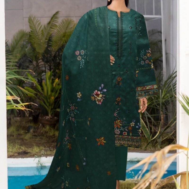 Lawn Digital Print With Same Dupatta 3 Piece